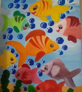نمونه ای از نقاشی های مهرسا خلیلی